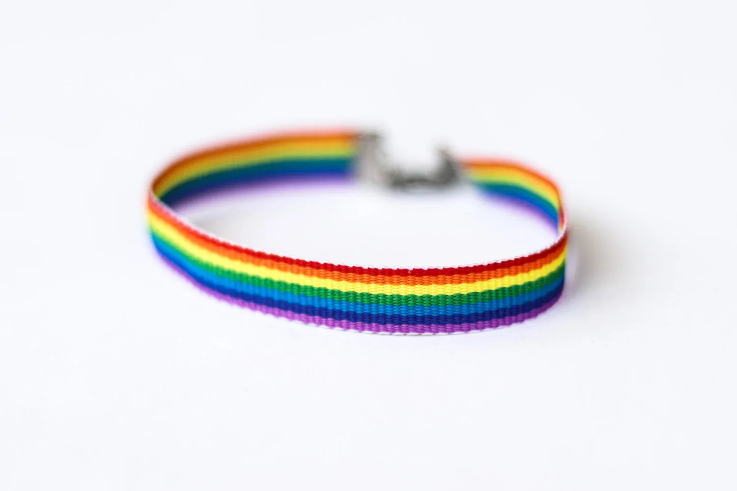 Pride ankle bracelet for men, rainbow flag strap ankle bracelet