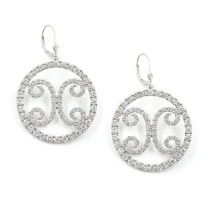 Queen - White Gold and Diamond Earrings