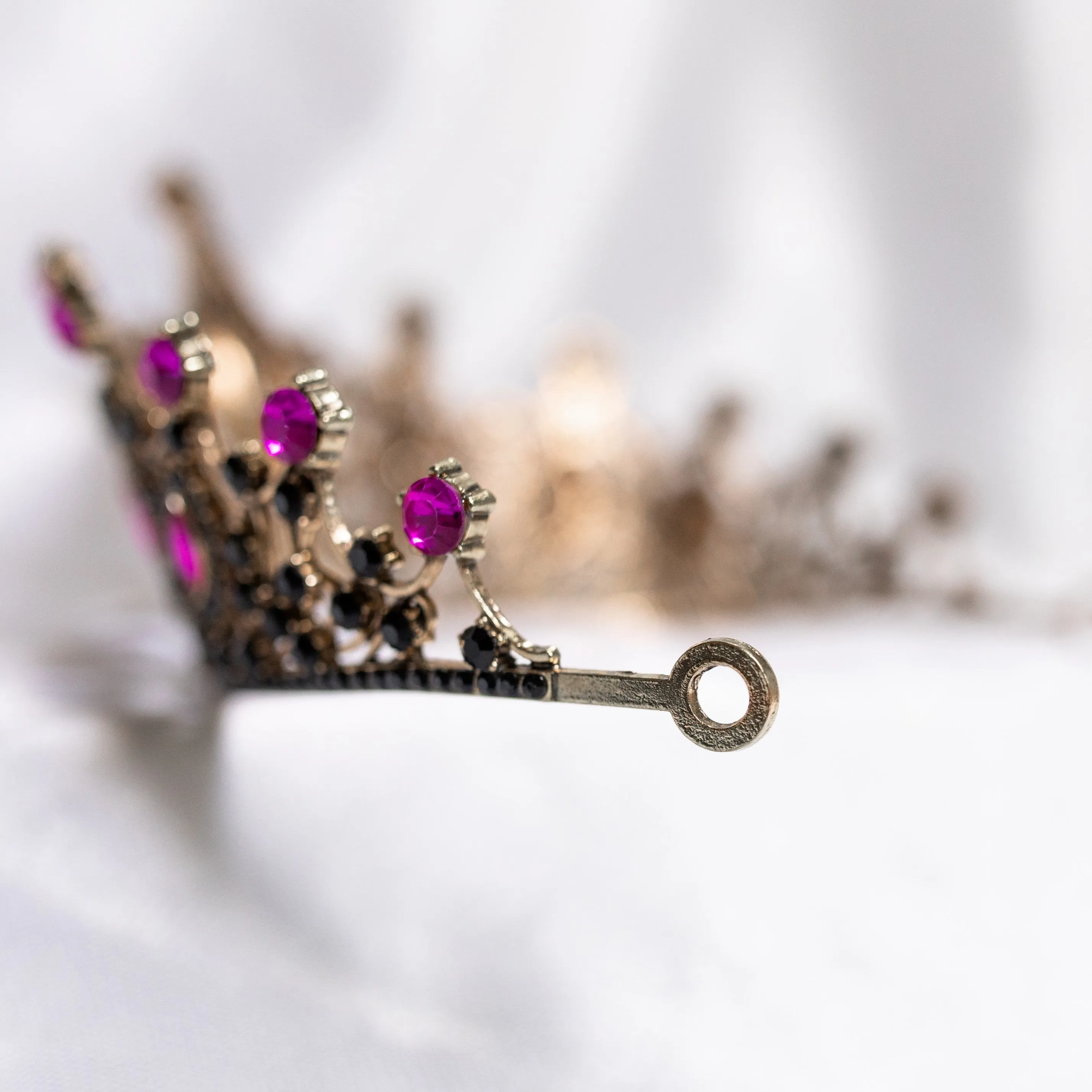 Regina's Tiara in Pink & Antique Gold