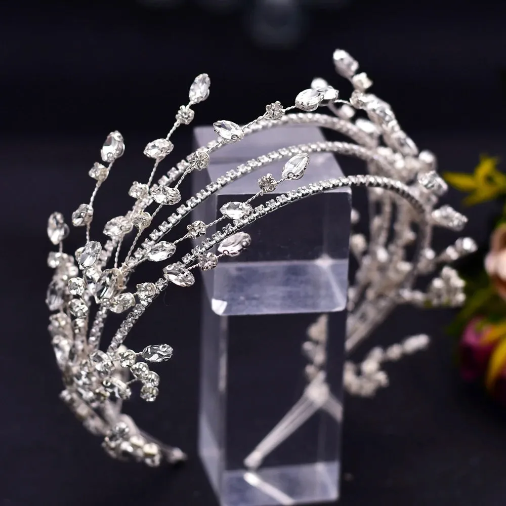 Rhinestone Bridal Tiara: Elegant Wedding Headpiece