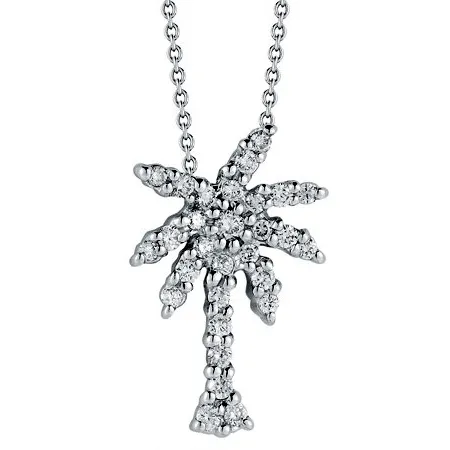 Roberto Coin Tiny Treasures Palm Tree Pendant Necklace 001236AWCHX0