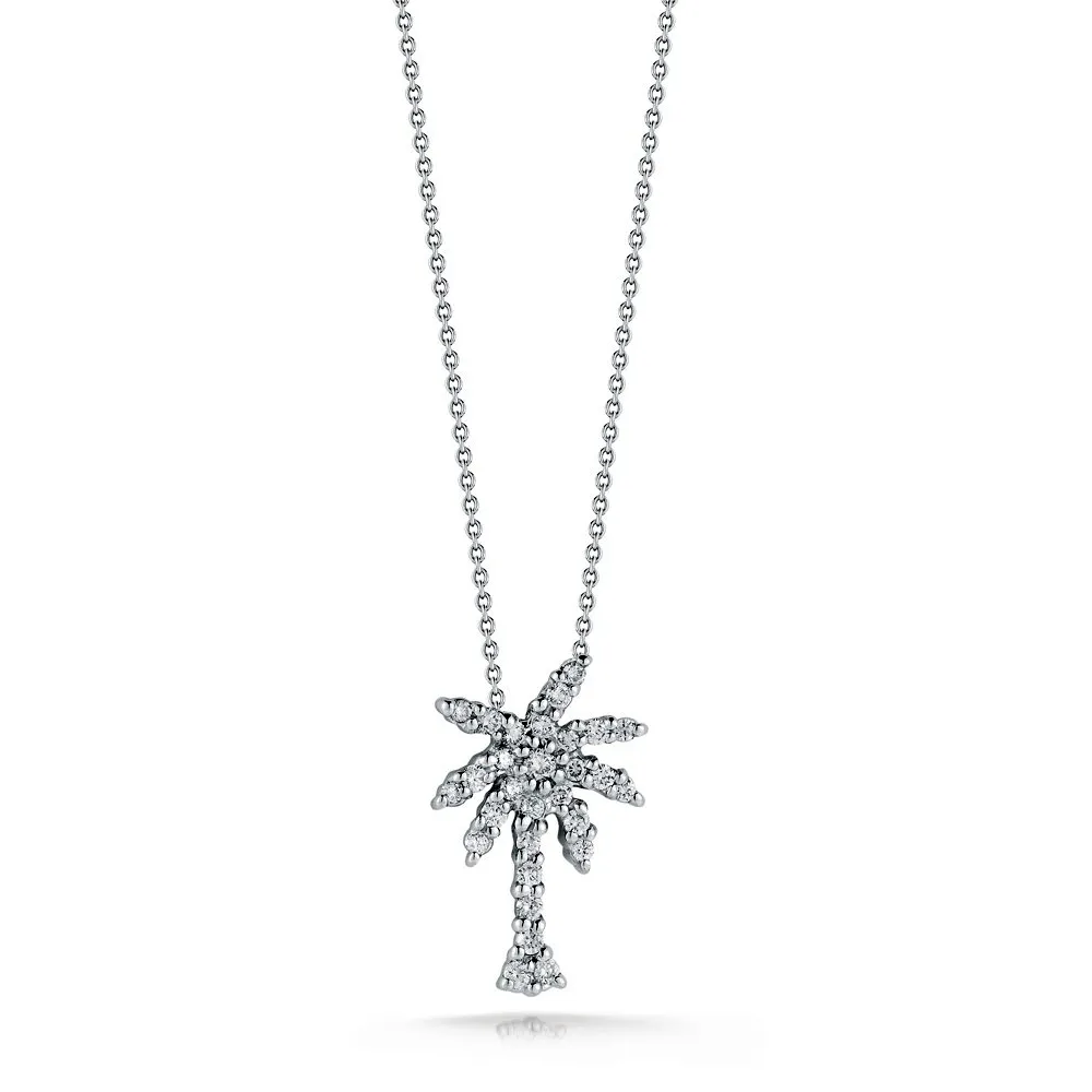 Roberto Coin Tiny Treasures Palm Tree Pendant Necklace 001236AWCHX0