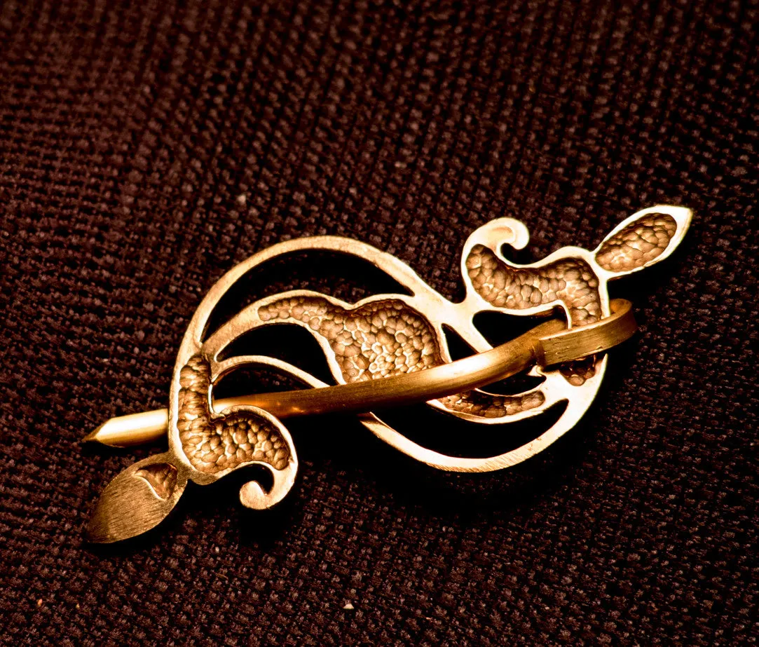 Roman Brooch - open Dragonesque - R-14