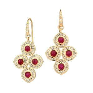 Ruby Drop Earrings