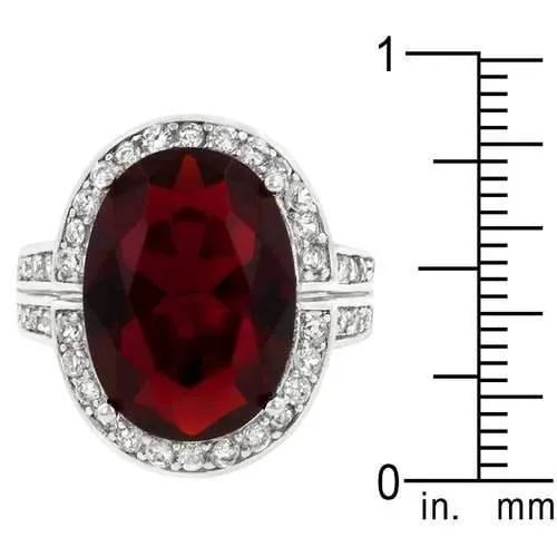 Ruby Red Cocktail Ring