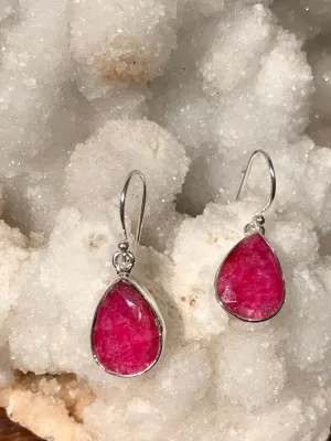 Ruby Teardrop Earrings