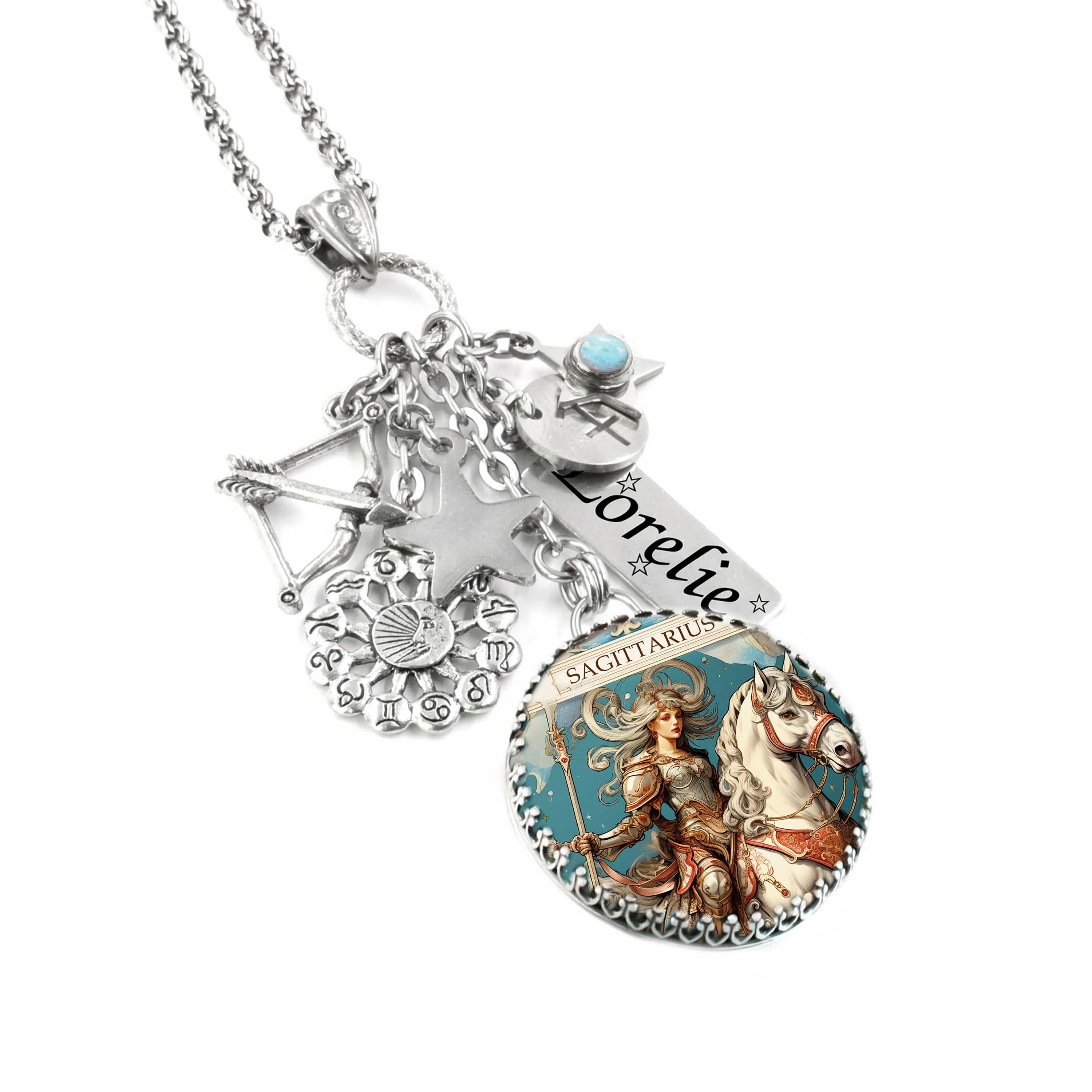 Sagittarius Horoscope Necklace