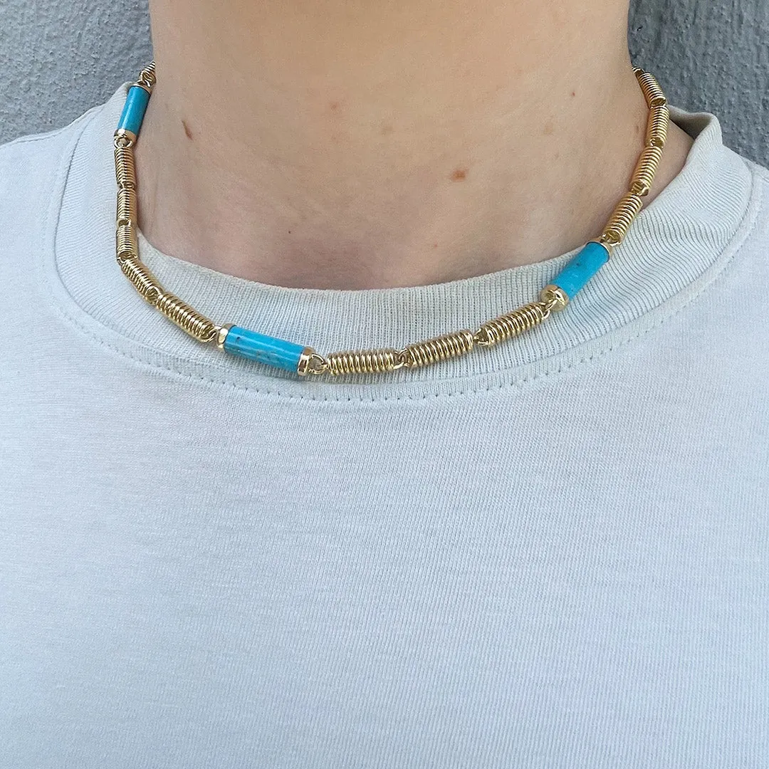 Seaman Schepps Turquoise Verona Chain Necklace