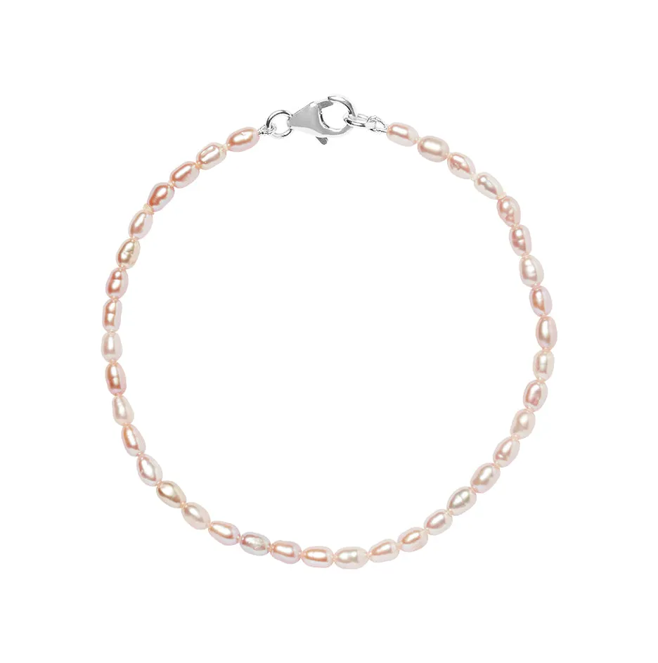 Seed Pearl Bracelet Pink