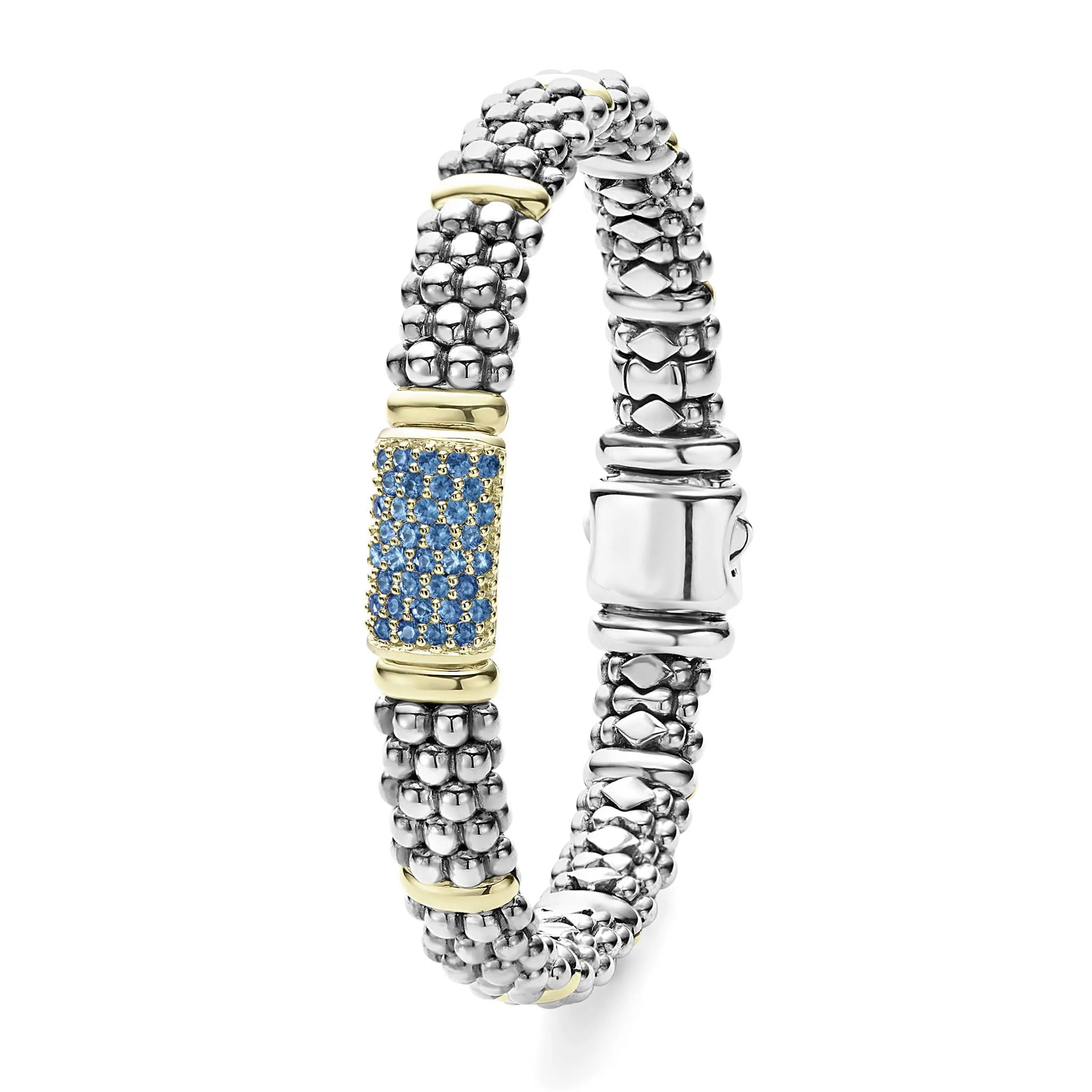 Signature Caviar Blue Sapphire Caviar Bracelet | 9mm