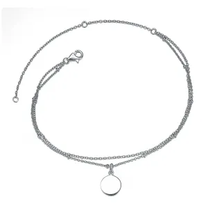 Sophie Medallion DiscDouble-Layer Chain Anklet