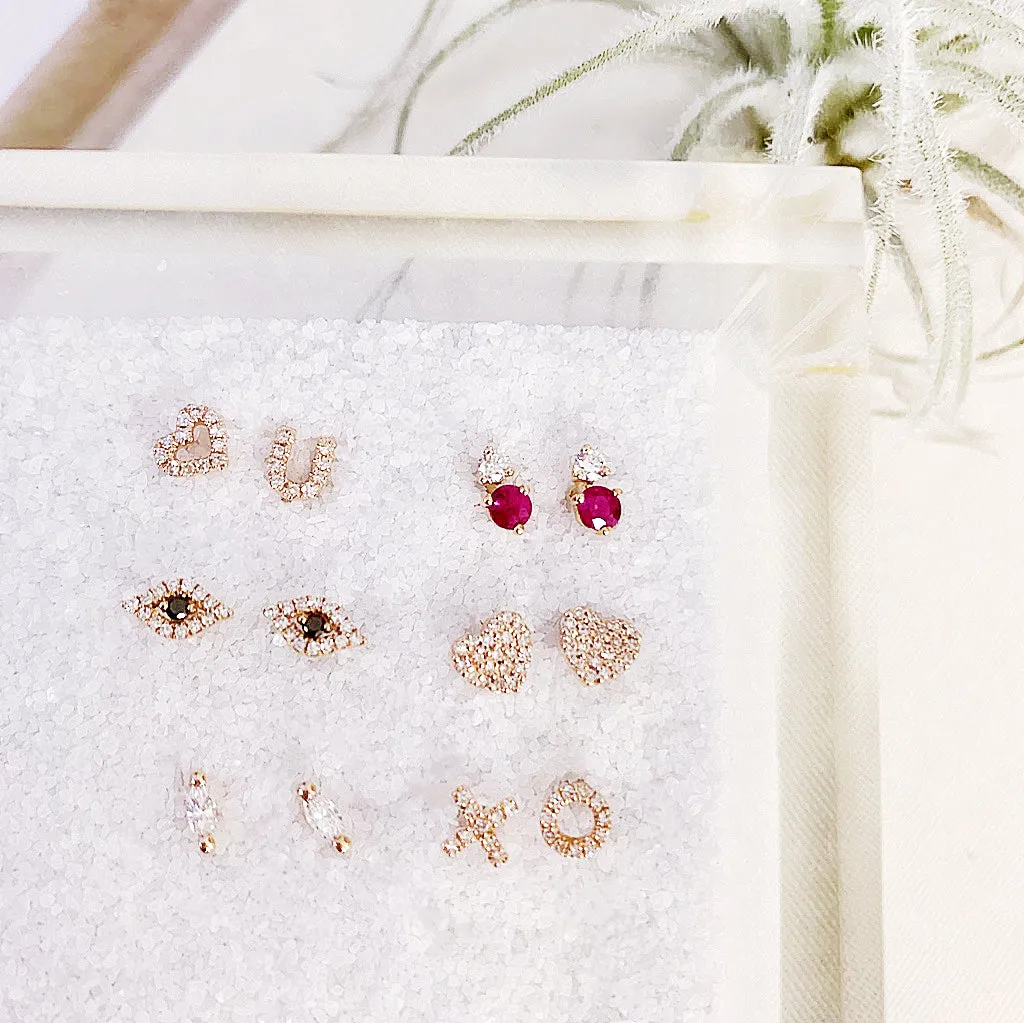 Souli Ruby And Diamond Earrings