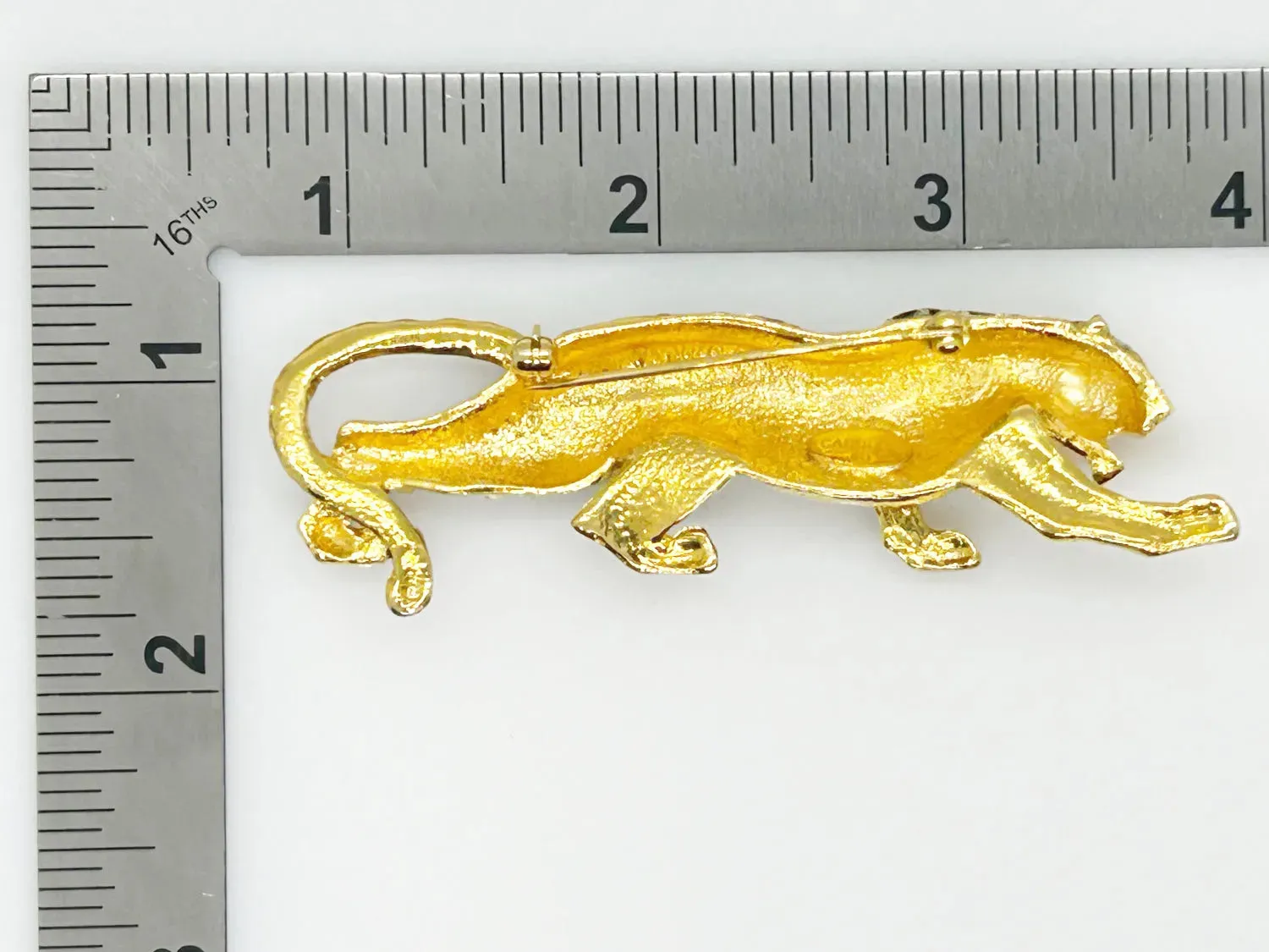 Sparkly Sleek Carolee Tiger Brooch