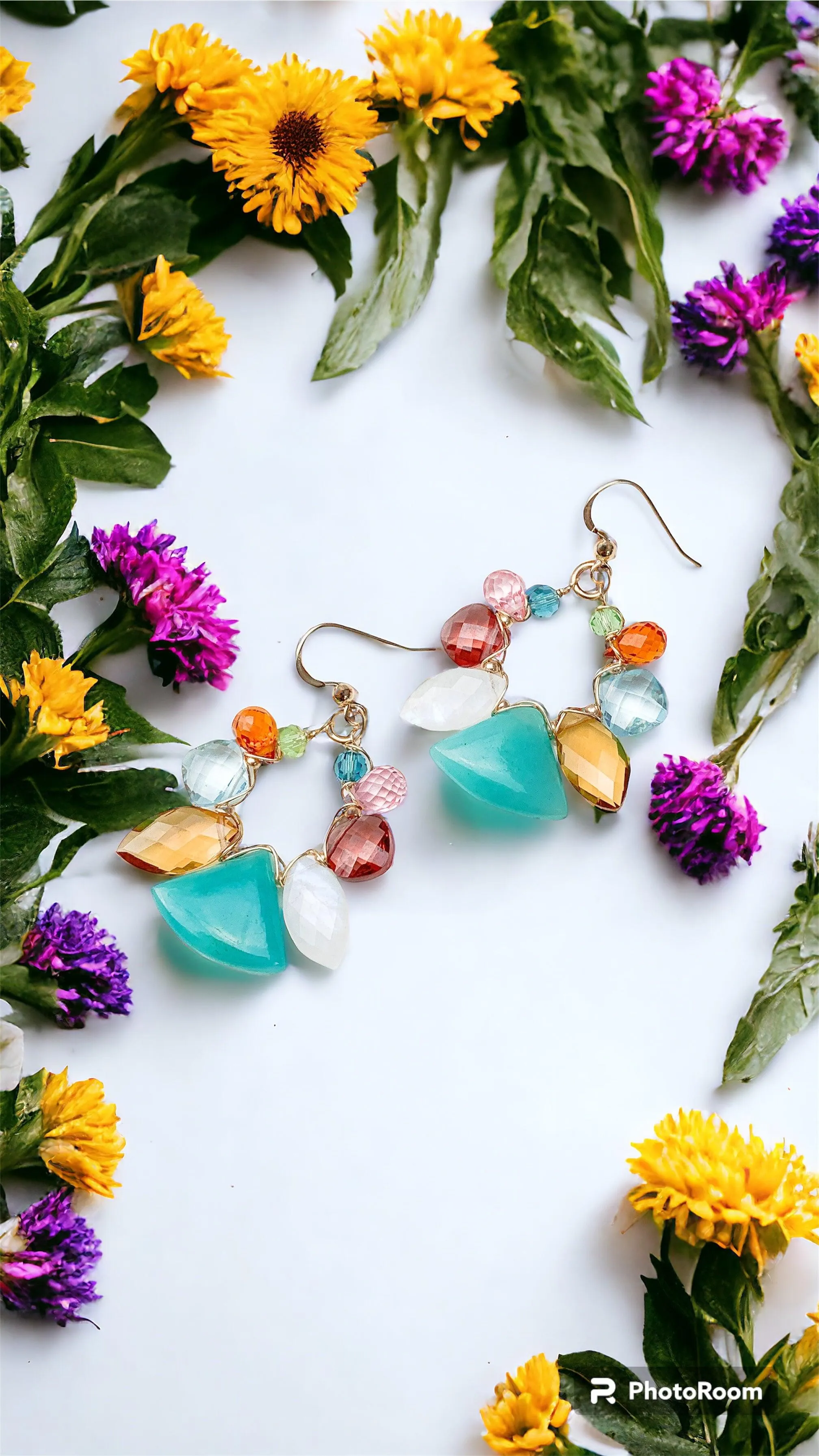 Stellar Amazonite Night Earrings