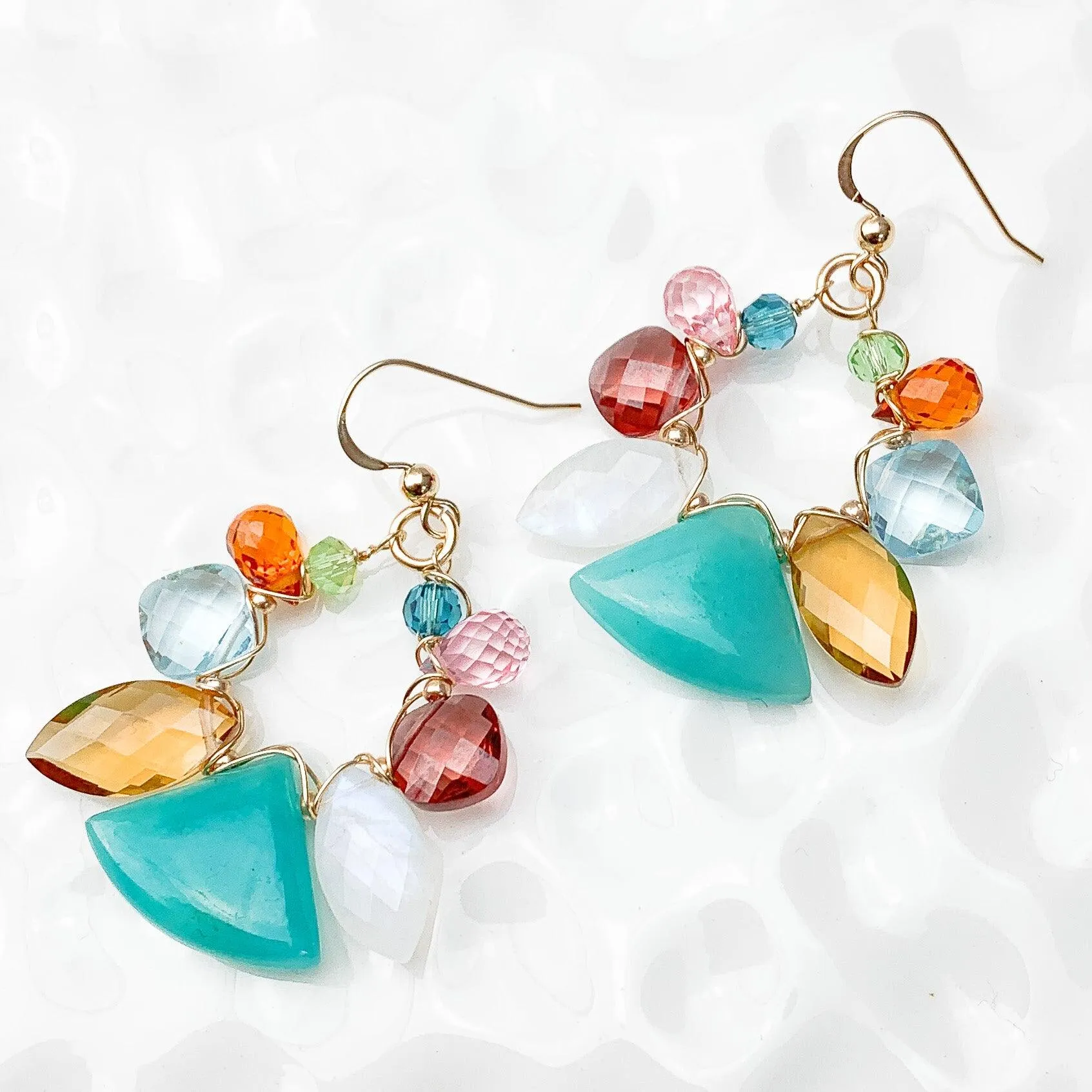 Stellar Amazonite Night Earrings