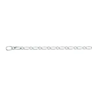 Sterling Silver 27cm Figaro Anklet