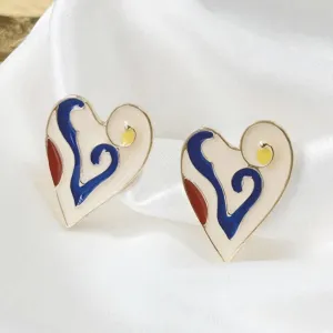 Stole My Heart Ivory Stud Earrings