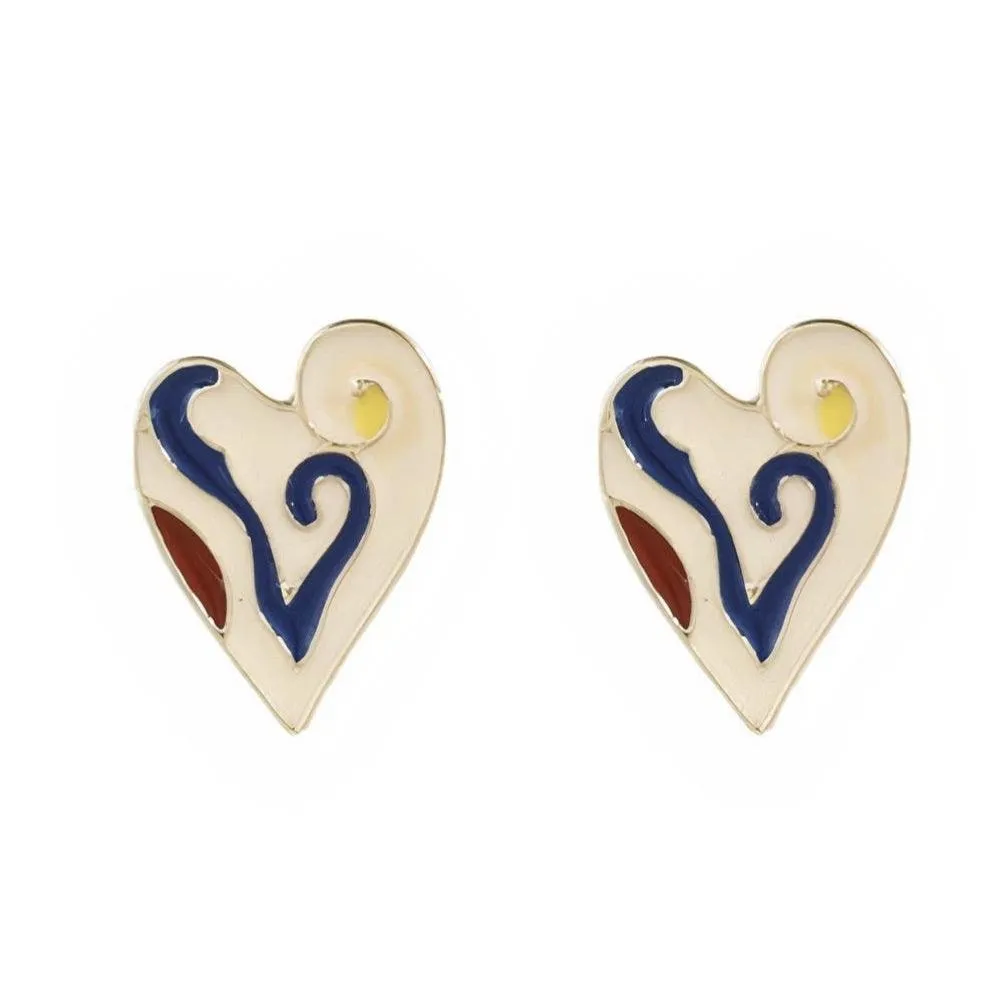 Stole My Heart Ivory Stud Earrings