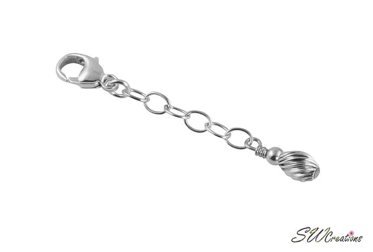 Swirling Silver Jewelry Extender