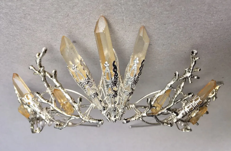 The CECILY Lemon Quartz Crown