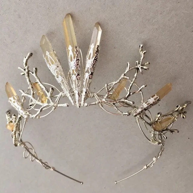 The CECILY Lemon Quartz Crown