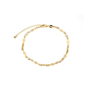 THE PEARL RHOMBUS ANKLET