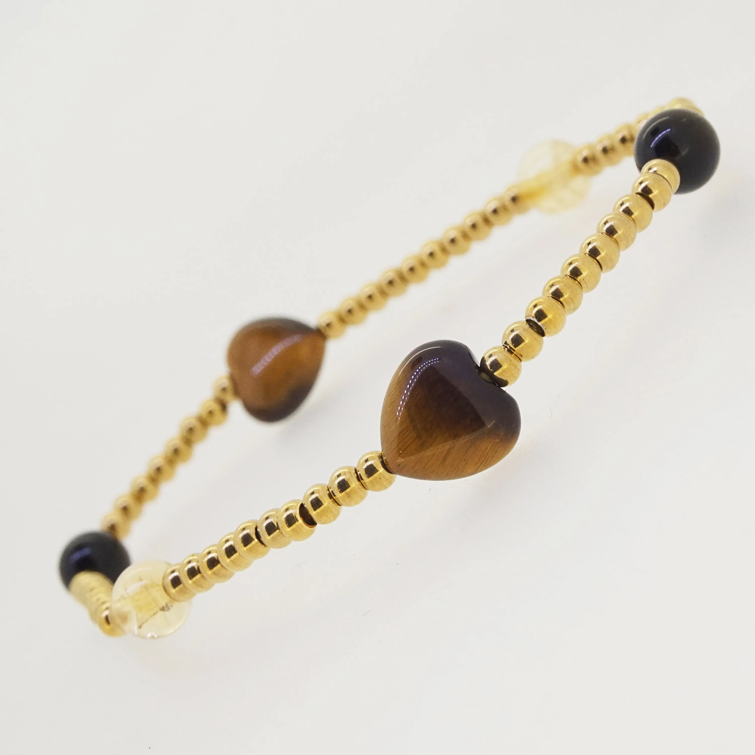 Tiger Eye, Black Onyx, and Citrine