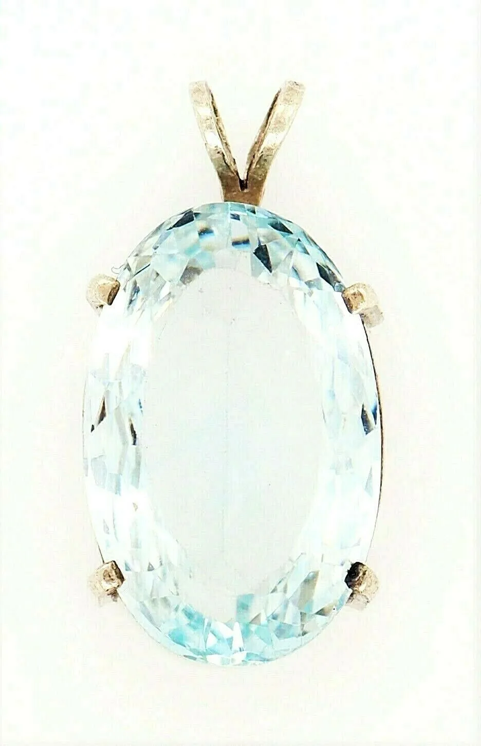 Topaz Gemstone Pendant Sterling Silver Necklace Fine Jewellery