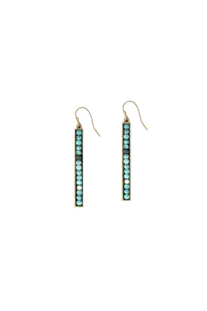 Turquoise Bar Earring