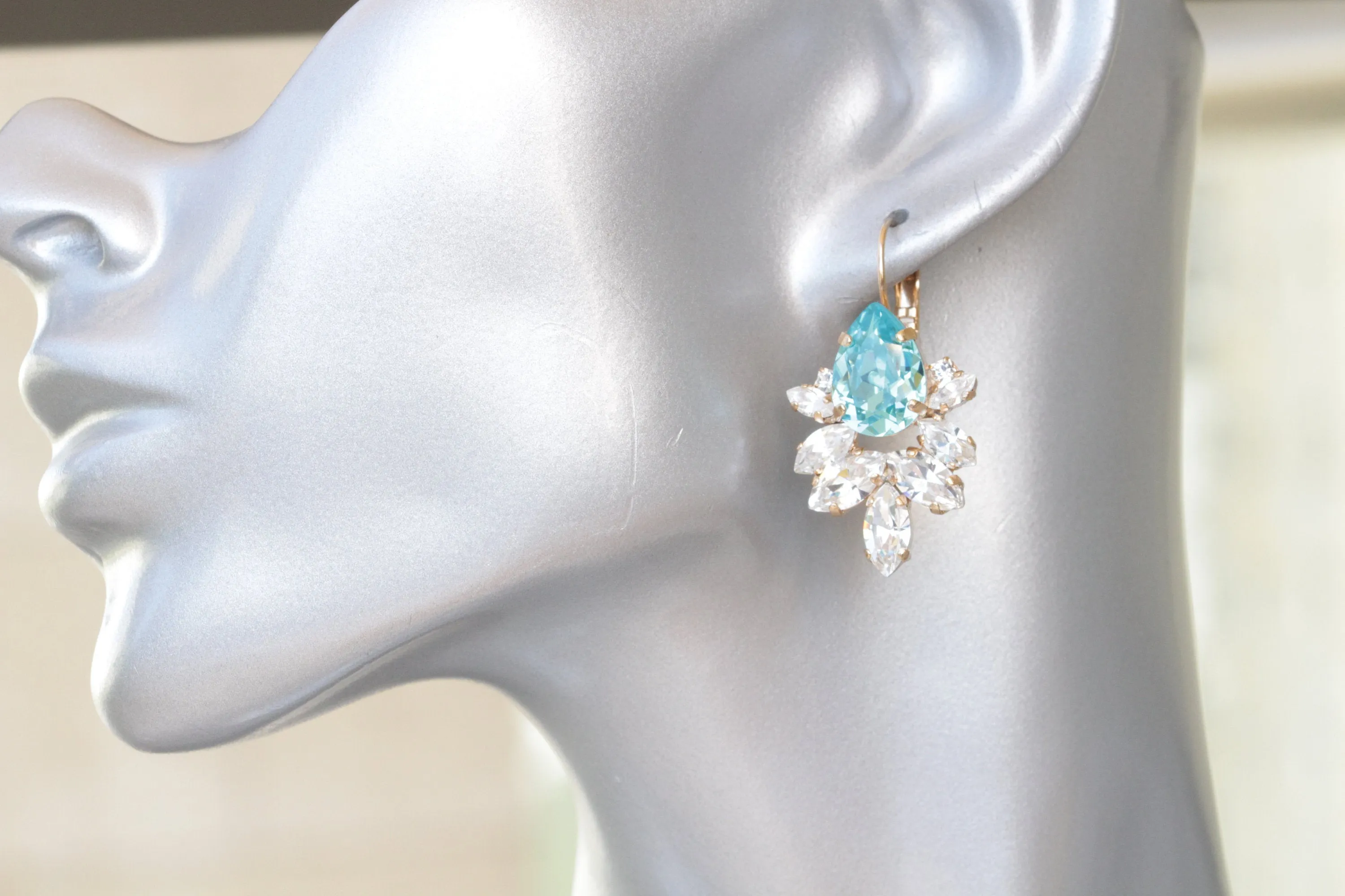 TURQUOISE BRIDAL EARRINGS