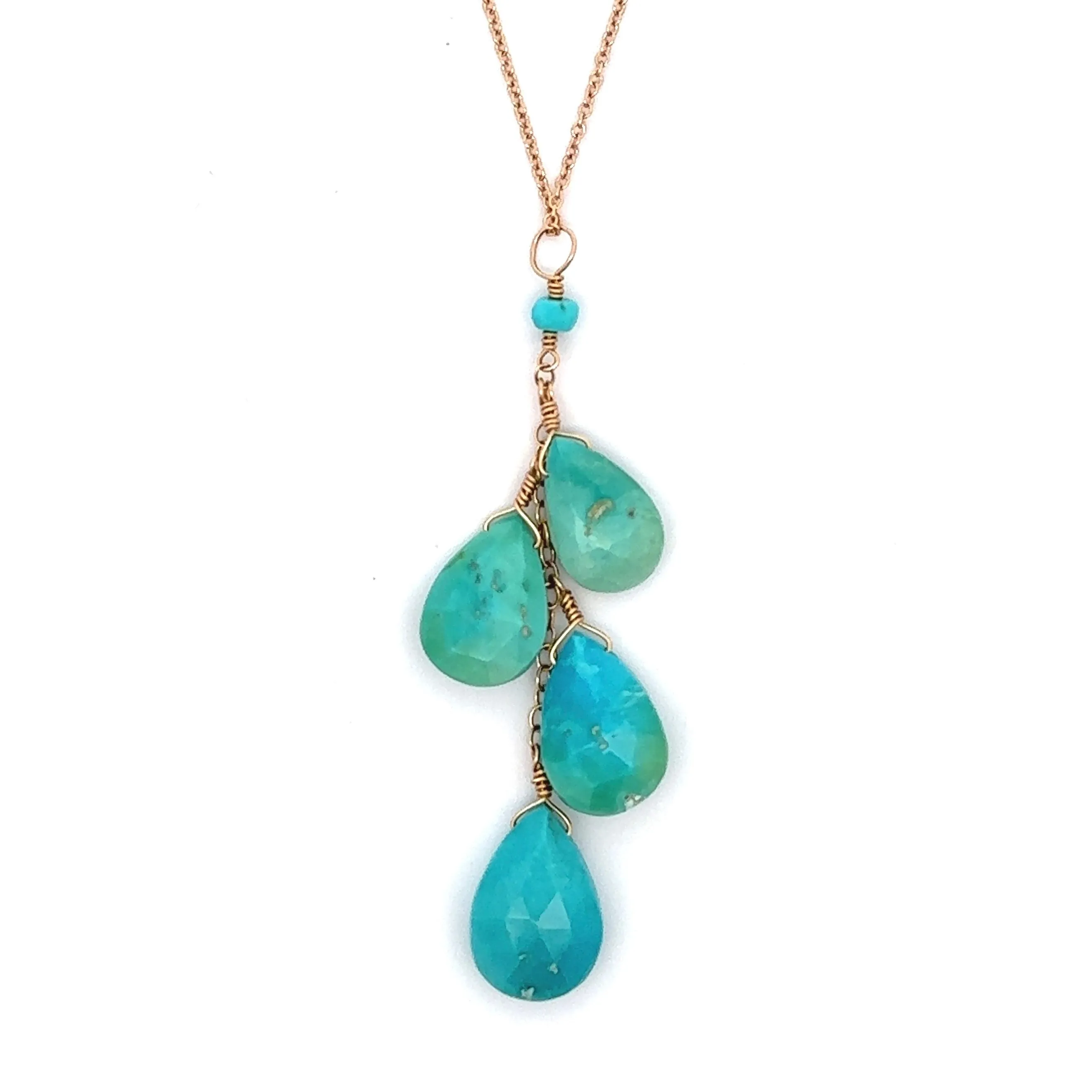 Turquoise Cascade Necklace