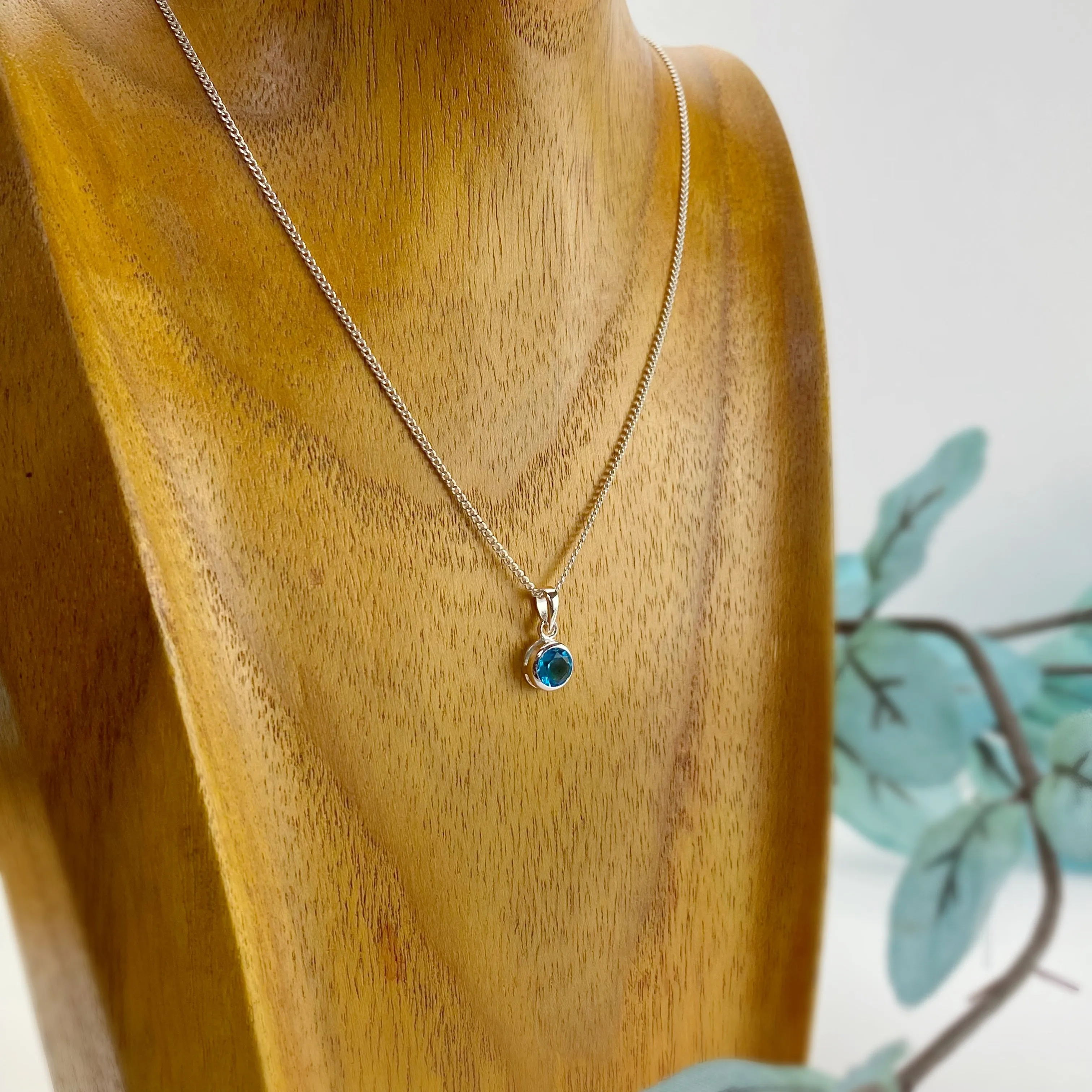 Turquoise Sparkle Pendant (December) - SP2922