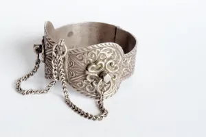 Vintage Berber Moroccan Silver Anklet