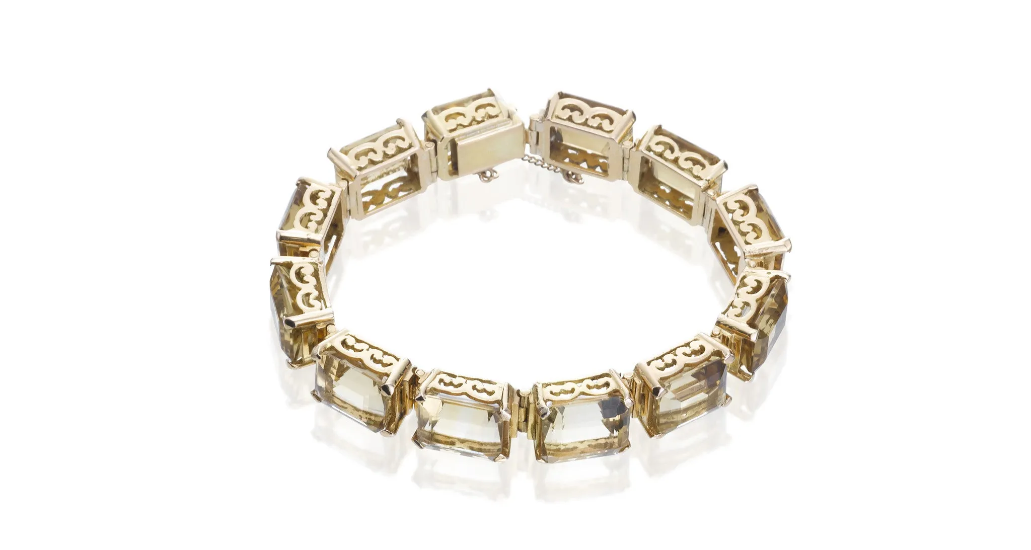 Vintage Citrine & Gold Bracelet