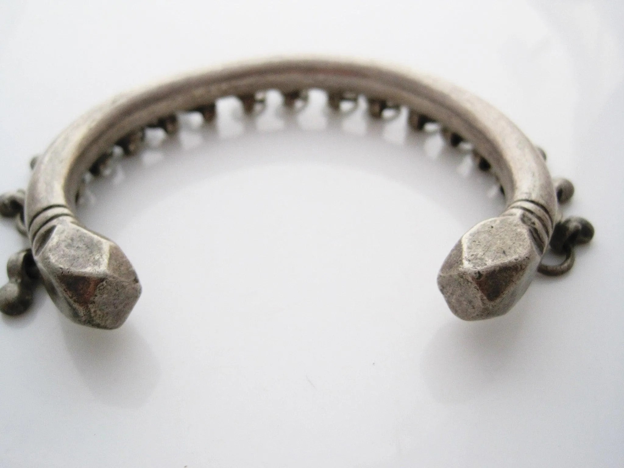 Vintage Egyptian Silver Zar Anklet or Foot Bracelet