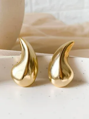 Water Drop Earrings Gold