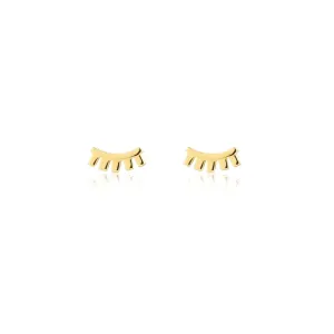 Wink Stud Earrings - Gold