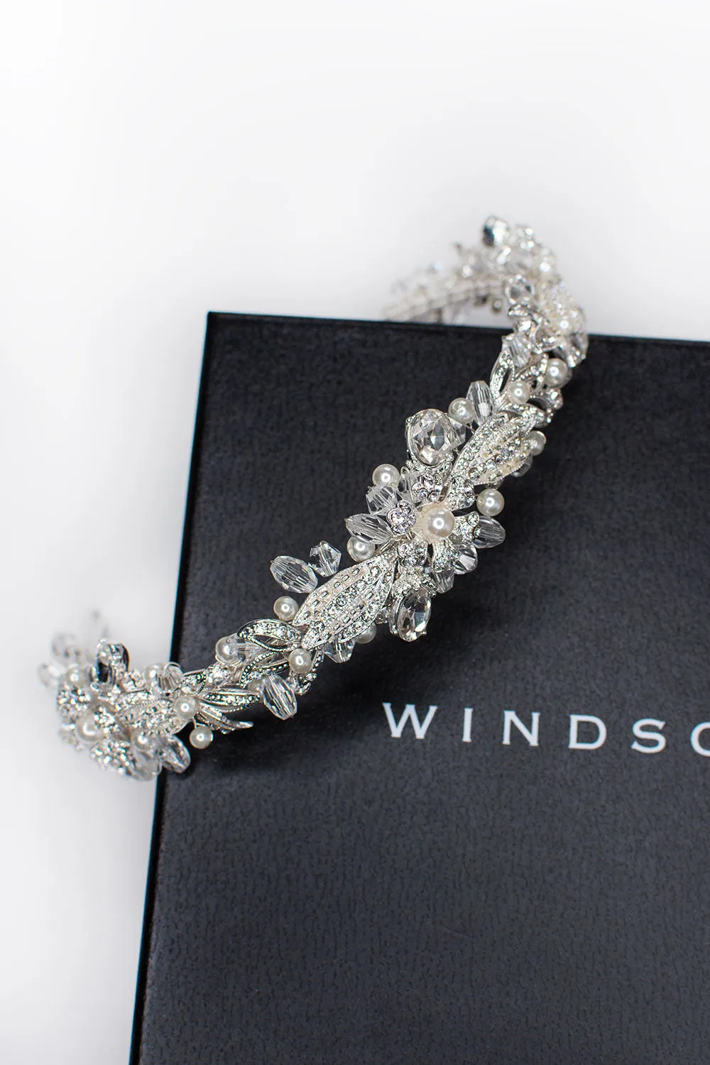 Yasmeen - Pearl & Swarovski Crystal Bridal Headband