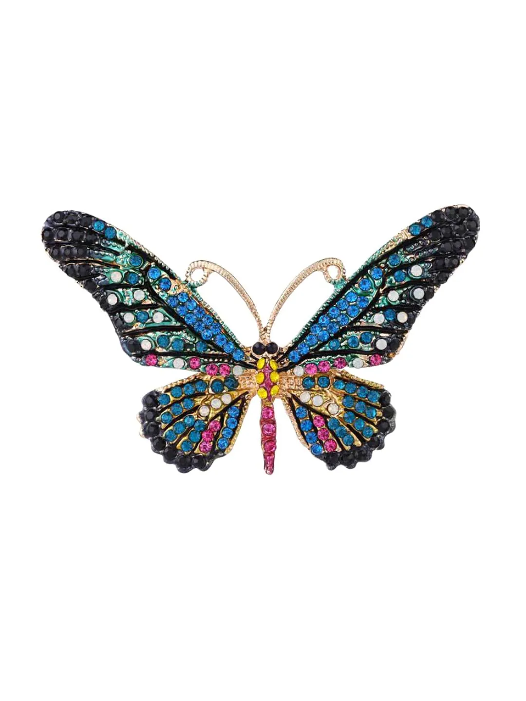 Yellow Chimes Brooch for Women Butterfly Shaped Brooch for Girls and Women